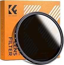 K&F CONCEPT 49mm Variable ND2-ND400 ND Lens Filter (1-9 Stops) for Camera Lens, Adjustable Neutral Density Filter with Microfiber Cleaning Cloth (B-Series)