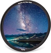 Light Pollution Filter Haida Clear-Night NanoPro Filter Optical Glass Enhances Visibility Artificial Light Sources Reduction for Sky/Star (52mm)