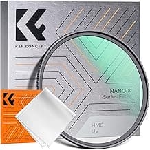 K&F CONCEPT 55mm MCUV Lens Protection Filter 18 Multi-Coated Camera Lens UV Filter Ultra Slim with Cleaning Cloth (K-Series)