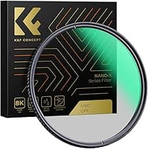 55mm Circular Polarizers Filter, K&F CONCEPT 55MM Circular Polarizer Filter HD 28 Layer Super Slim Multi-Coated CPL Lens Filter (Nano-X Series)